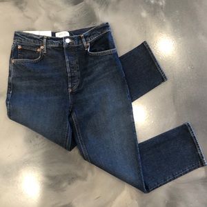 Agolde Riley High Rise Straight Crop